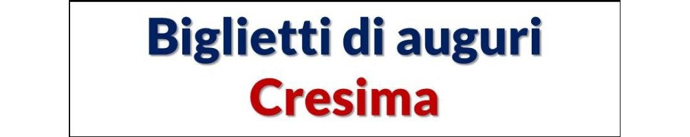 Biglietti Cresima