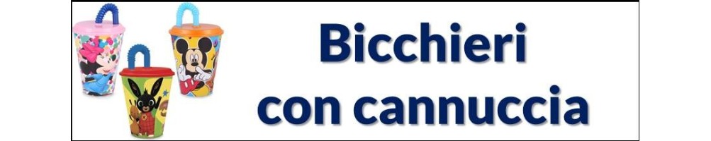 Bicchieri con cannuccia